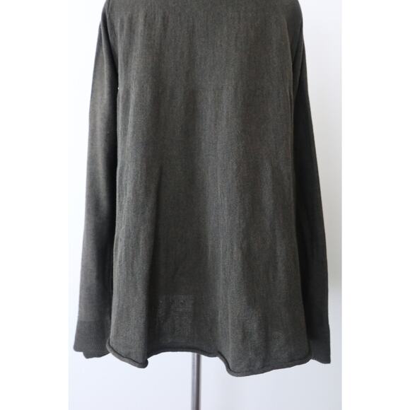 Hannes Roether Size M Merino Wool A-Line Sweater Tunic Pockets Green - Picture 11 of 14